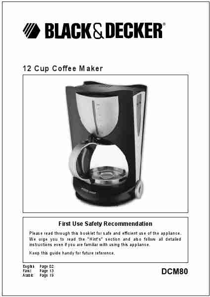 Black Decker Coffeemaker DCM80-page_pdf